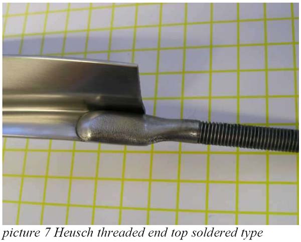 Original soldered type of shearing spiral blades
